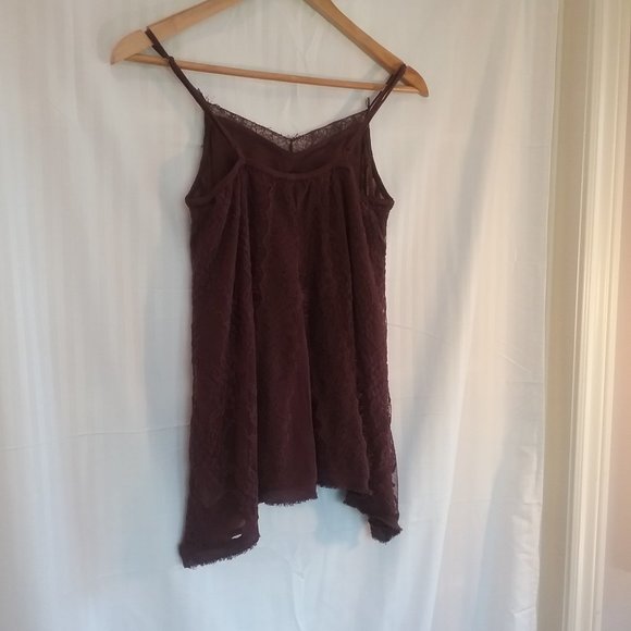 🌞 New American Eagle Camisole Burgundy Lace  XS - Picture 6 of 14